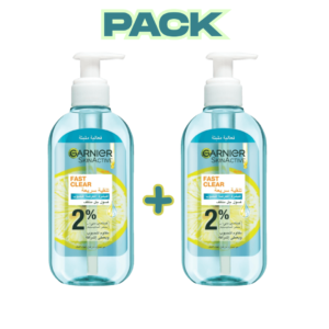 GARNIER Fast Clear 200ml X 2 Pack Maroc