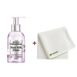 Garnier Ultra Doux Serum Hair Silk Elixir 120ml+Serviette Coffret Maroc