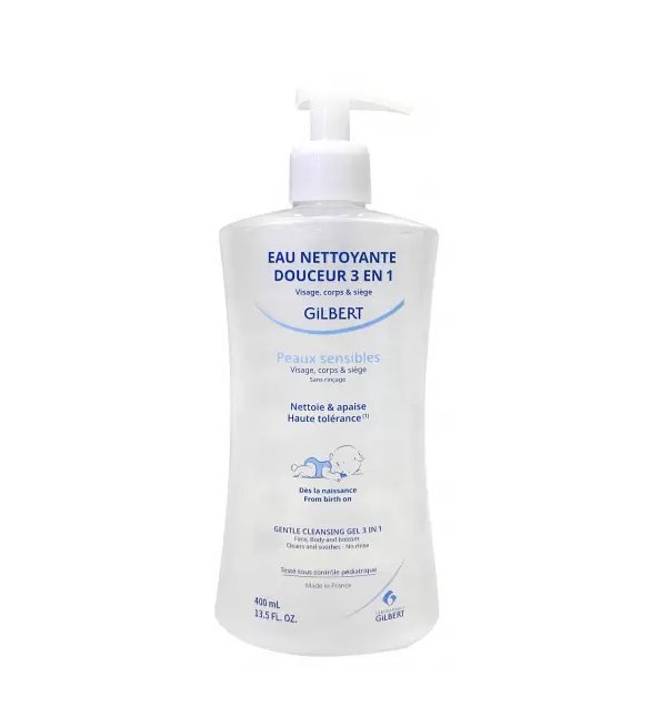 GILBERT Eau Nettoyante Douceur 3en1 Bebe 400ml Maroc