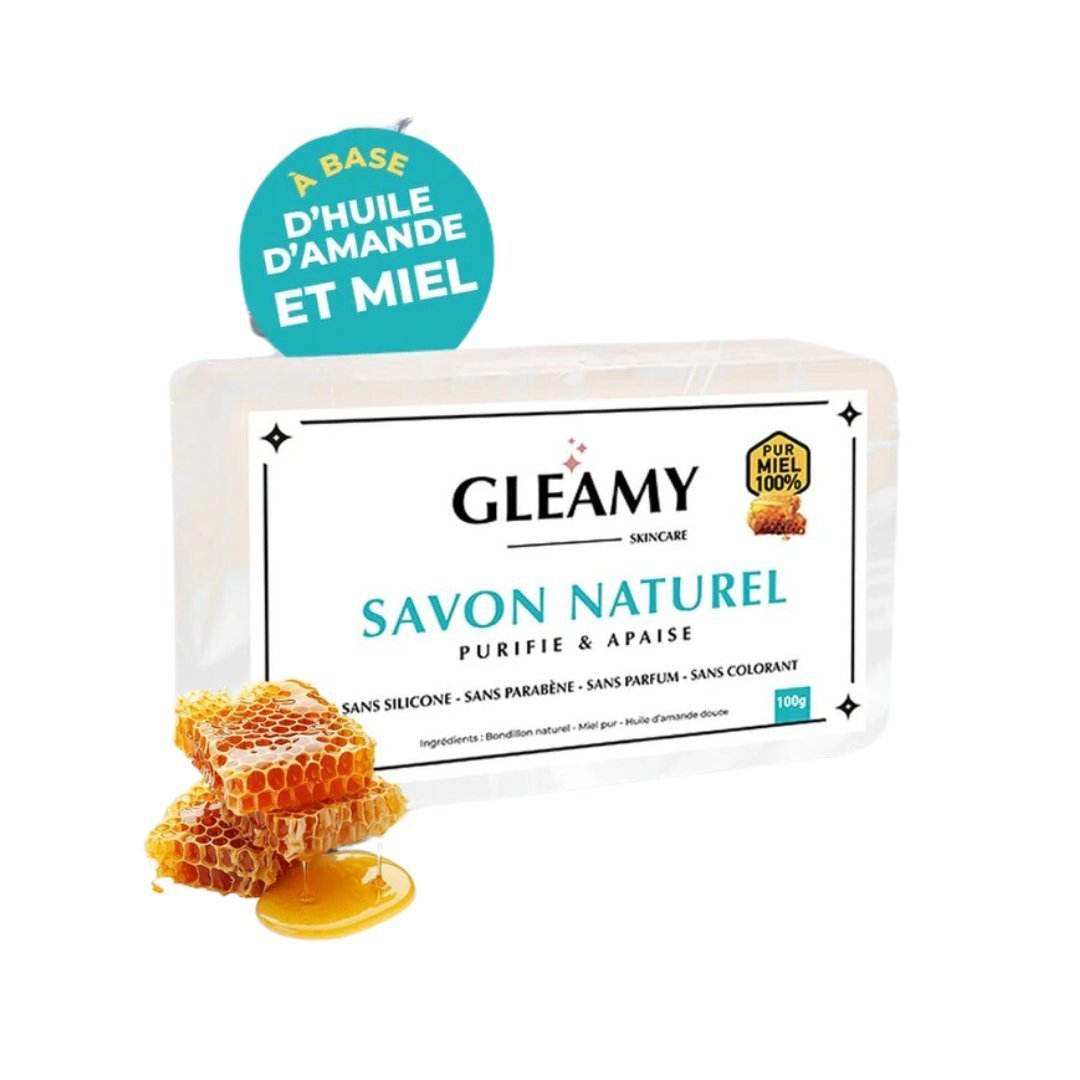 GLEAMY Savon Naturel Purifie & Apaise 100g Maroc