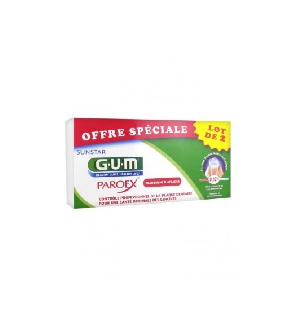 GUM 2 Dentifrice Paroex N1770/2 Pack Maroc