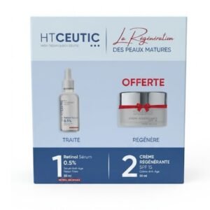 HT CEUTIC Retinol Serum 0.5% 50ml + Creme Regenerante Spf15 50ml Offerte Maroc