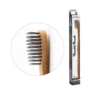 Humble Brosse a Dents au Charbon pour Adulte Noir Douce Bambou Maroc