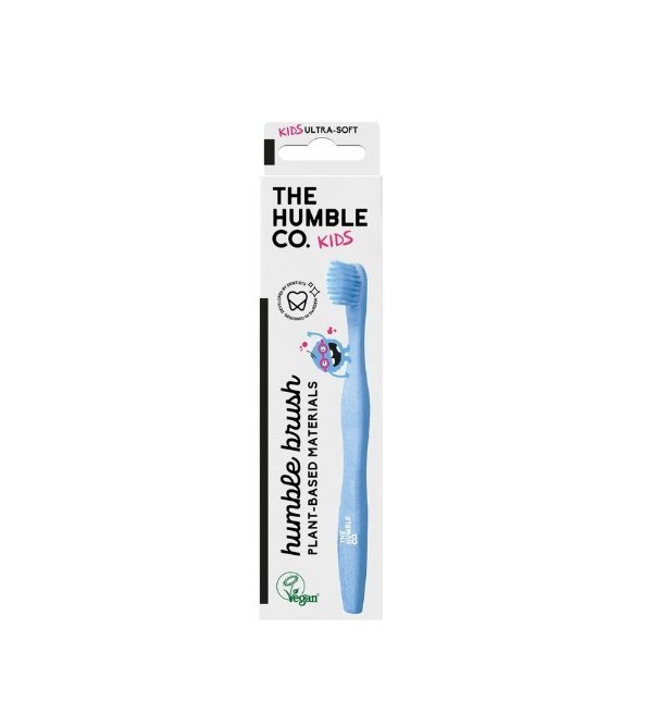 Humble Brosse a Dents pour Enfants Bleue a Base de Plantes Maroc
