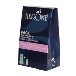 HEROME Pack Durcisseur Fort pour Ongles + Dissolvant Maroc