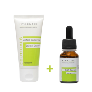 HT CEUTIC Vitamin C Creme Booster 50ml+c30 Serum 15ml Duo Pack Maroc