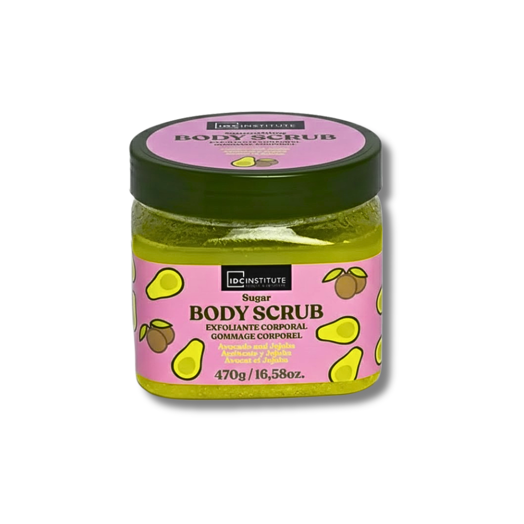 IDC Institute Gommage Corps au Sucre a L’huile D’avocat et Jojoba 470g Maroc