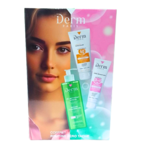 IDERM Coffret Routine Zero Tache Gel Intense+creme Depigmentante+ecran Maroc