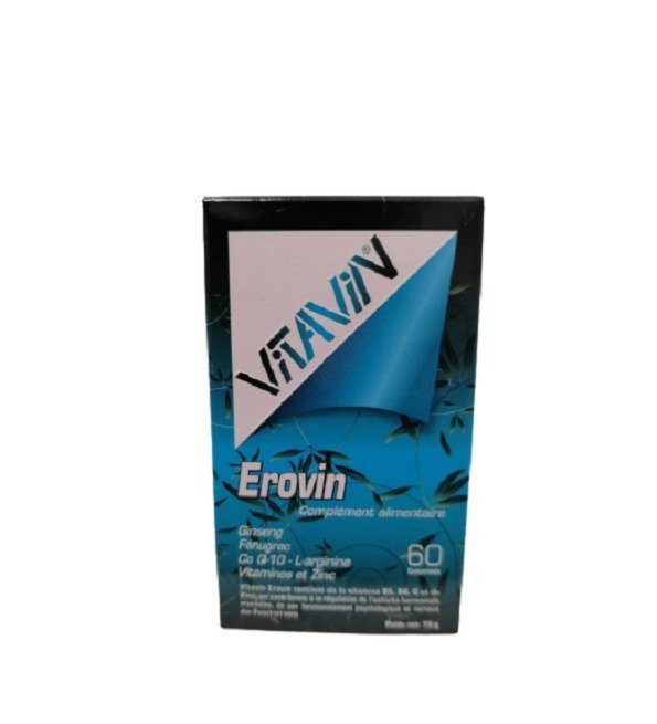 Vitavin Erovin Ginseng 60 Comprimès Maroc