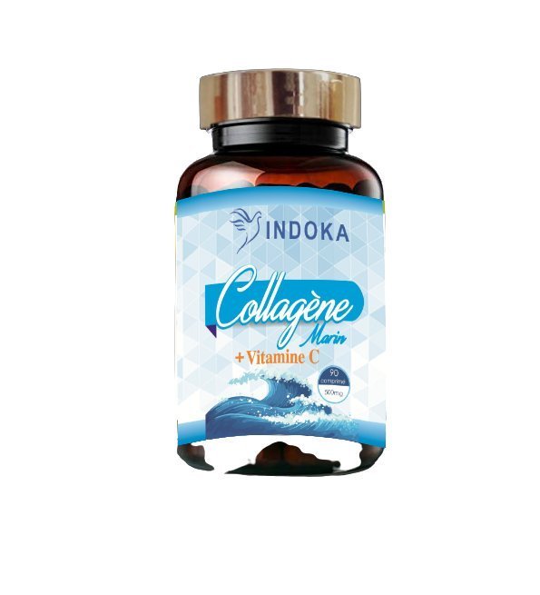 Indoka Collagene marin Skin fort 42g 90 gelules Maroc