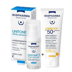 ISISPHARMA Unitone 4 White Advanced +uveblock Mineral Teinte Spf50+ 40ml Pack Maroc