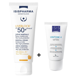 ISISPHARMA Unitone 4 White Creme+ Uveblock Mineral Teinte Spf50+ 40ml Pack Maroc