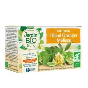 JARDIN BIO Infusion Tilleul Oranger Melisse 20 Sachet Maroc