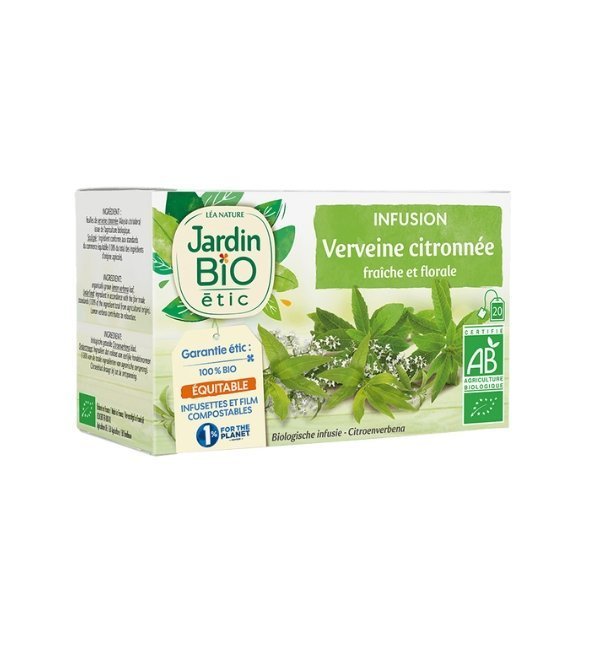 JARDIN BIO Infusion Verveine Citronnee 20 Sachet Maroc