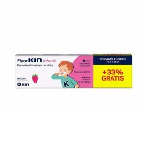 KIN Fluor Dentifrice Pates Enfant Fraise 75ml+ 25ml gr Maroc