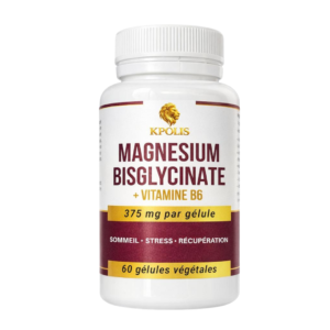 Kpolis Magnesium Bisglycinate Vitamine B6 60 Gelules Maroc