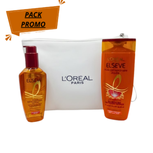 L’Oreal Paris Serum Oil Midnight+Shampoing 200ml +Trousse Blanche Pack Maroc