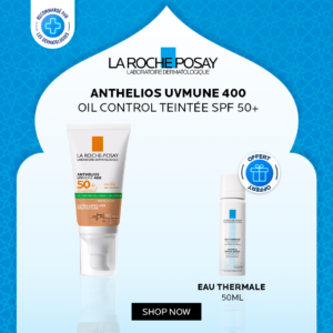 La Roche-Posay Anthelios XL Crème Solaire Matifiante Teintée SPF50+ = Eau Thermale 50ml Offerte Maroc