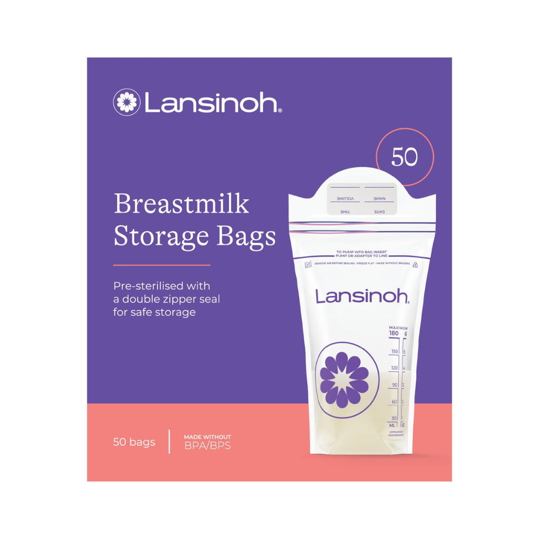 LANSINOH Sachets de Conservation du Lait Maternel 50 Unités Maroc