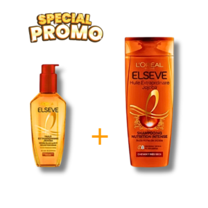 Elseve L’Oreal Paris Elseve Cappilaire Huile Extraord Oil+Shampoing extraordinaire 200ml Pack Maroc
