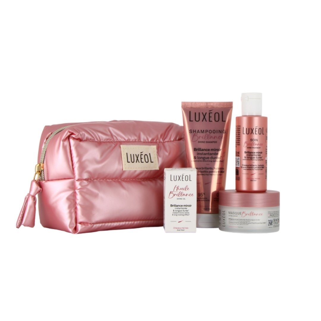Luxeol Trousse la Routine Brillance shampoing – masque – soin – huile Maroc