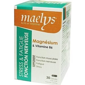 Maelys Magnésium & Vitamine B6 – 30 Gélules Maroc
