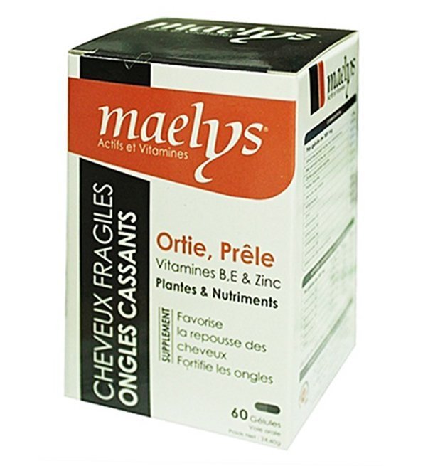 Maelys Ortie Prêle Vitamines B E et Zinc – 60 Gélules Maroc