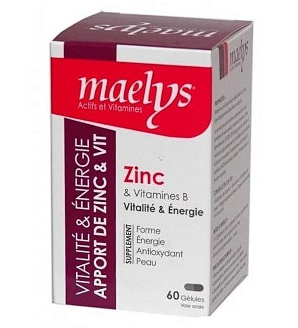 Maelys Zinc et Vitamines B – 60 Gélules Maroc