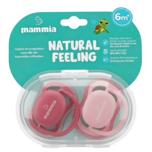 Mammia Paire de Sucette Orthodontique Natural Feeling +6m Maroc
