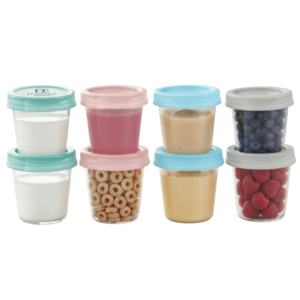 Mammia Pots de Conservation pour Lait & Snack 180ml X 8 Pots Maroc