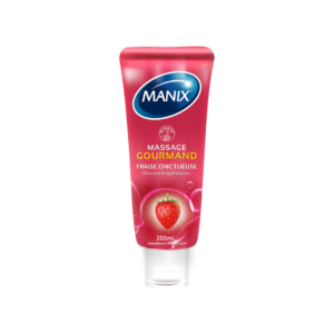 MANIX Massage Gourmand Fraise – 200ml Maroc
