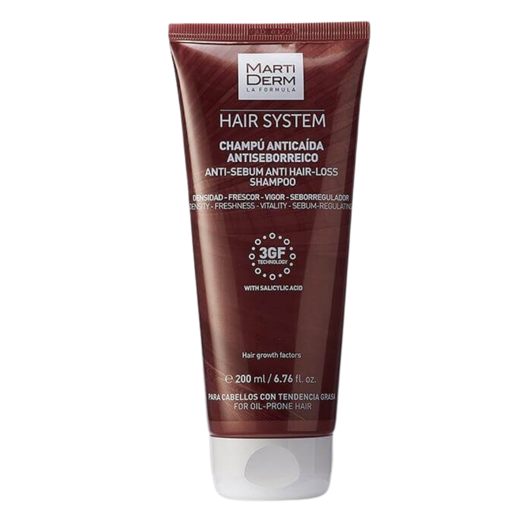 Martiderm Hair System Shampoing Anti-Sebum 200ml Maroc