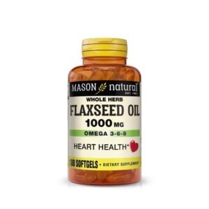 Mason Natural Flaxseed Oil 1000 mg 100 Softgels Maroc