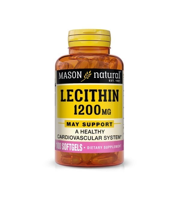 Mason Natural Lecithin 1200mg 100 Softgels Maroc