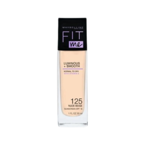 MAYBELLINE Fit Me Fond de Teint Luminous +smooth Spf18 Nu 125 30ml Maroc
