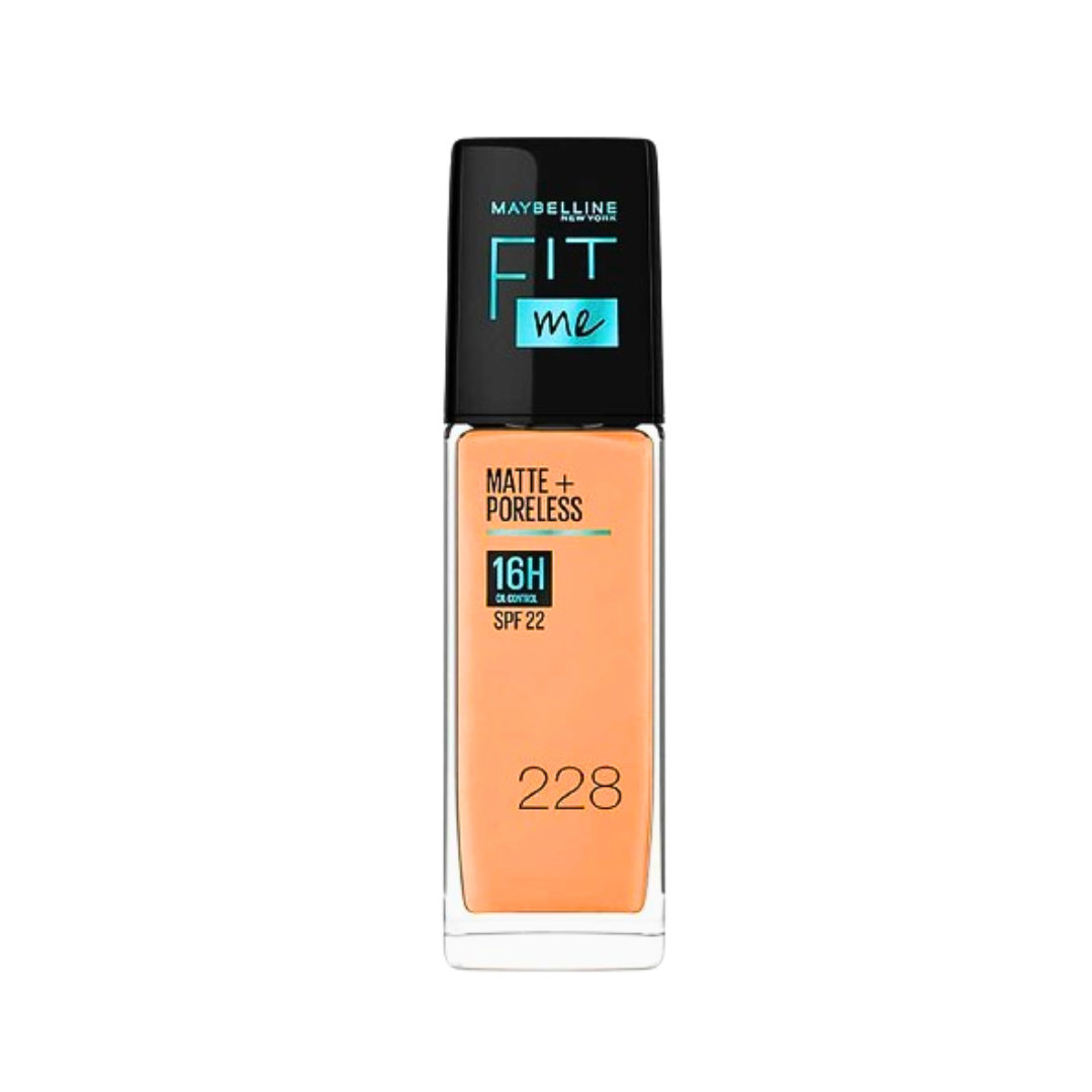 MAYBELLINE Fit Me Fond de Teint Matte+ Poreless Spf22 Nu 228 30ml Maroc