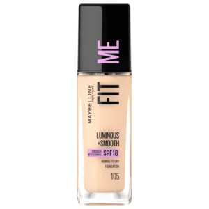 MAYBELLINE Fit Me Fond de Teint Luminous +smooth Spf18 Nu 105 30ml Maroc