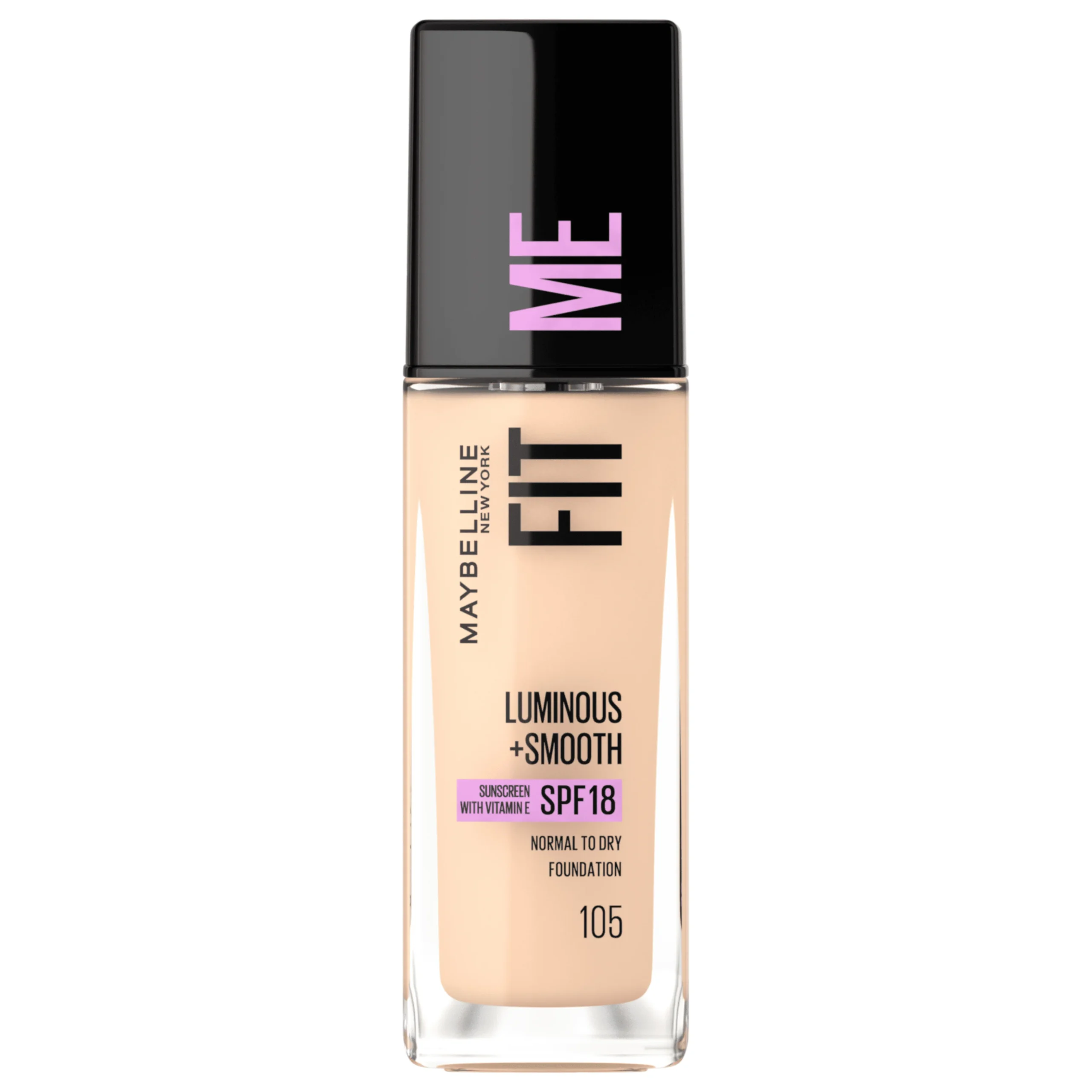 MAYBELLINE Fit Me Fond de Teint Luminous +smooth Spf18 Nu 105 30ml Maroc