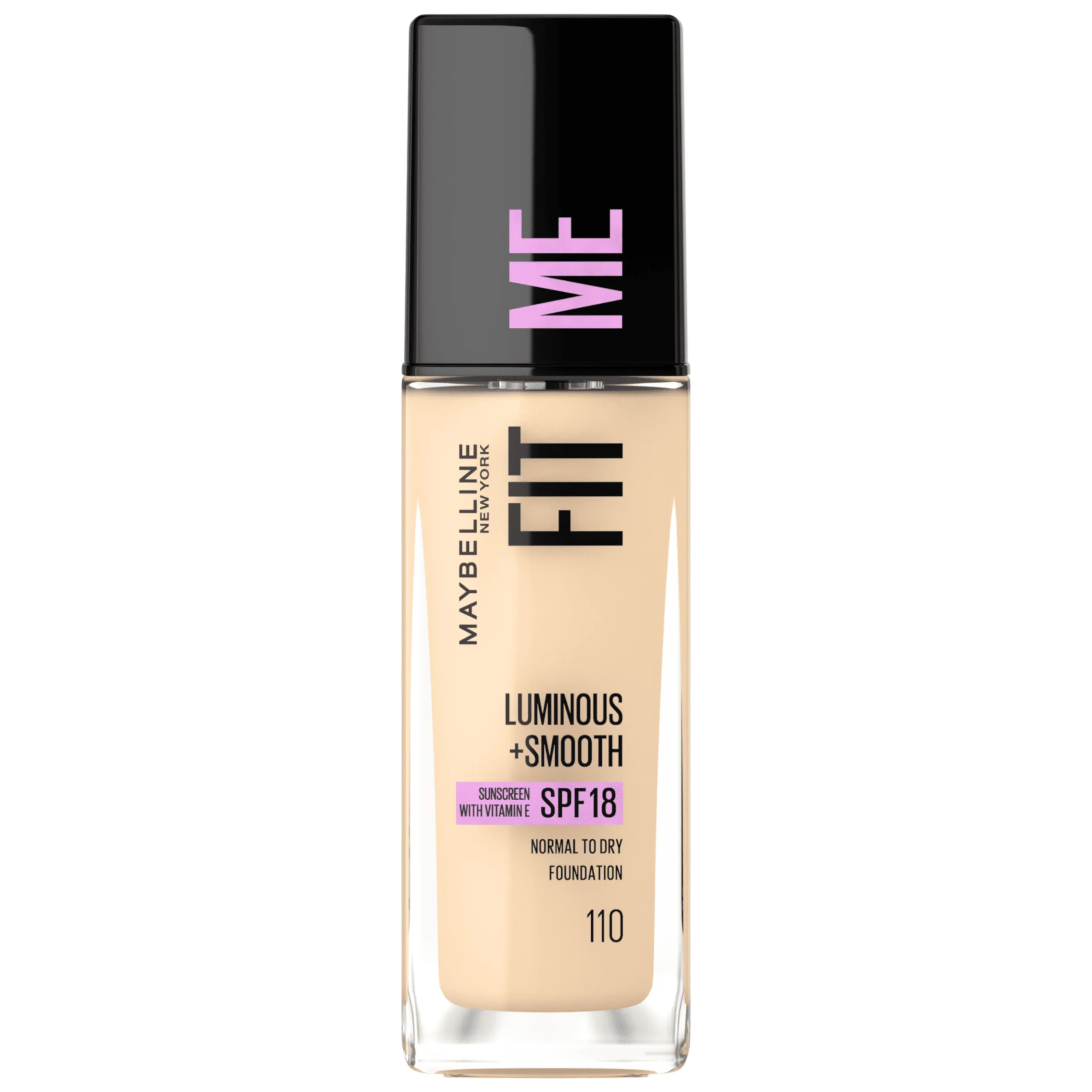 MAYBELLINE Fit Me Fond de Teint Luminous +smooth Spf18 Nu 110 30ml Maroc