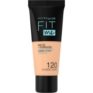 MAYBELLINE Fonds de Teint Fit Me Matte+poreless 120 30ml Maroc