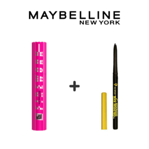 MAYBELLINE Mascara Fire Works Noir 10ml + Crayon Kajal Argan Oil Pack Maroc