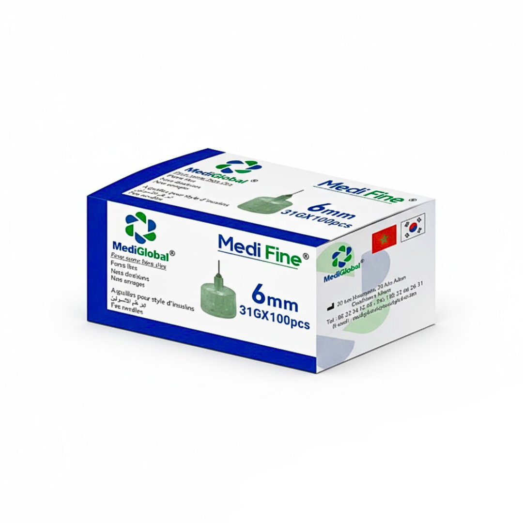 Medi Fine Aiguille Stylo D’insuline 6mm 31g*100 Pieces Maroc