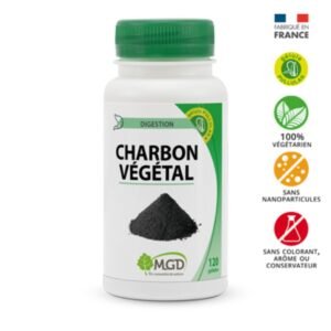 MGD NATURE Charbon Vegetale 120 Gelules Maroc