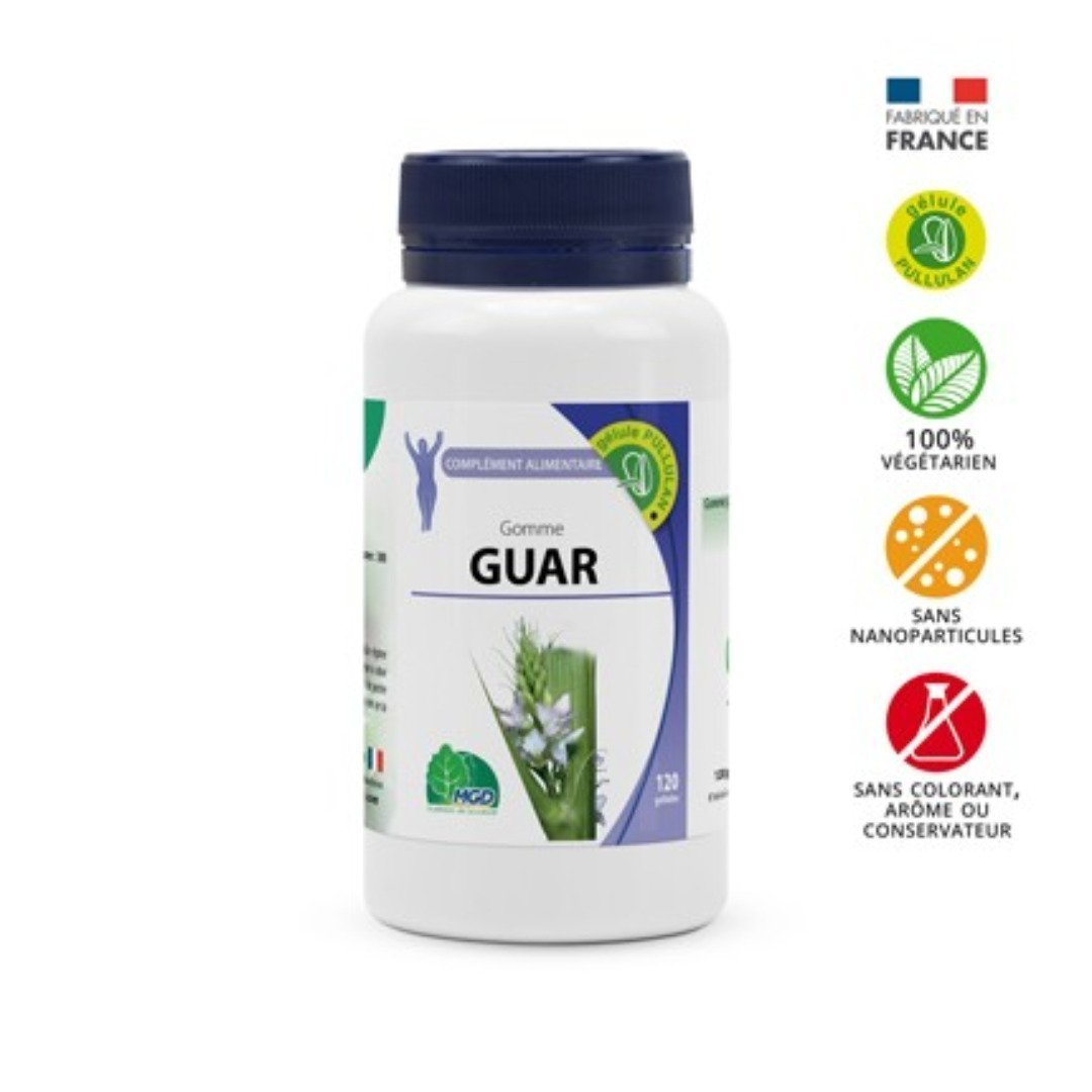 MGD NATURE Gomme Guar 120 Gelules Maroc