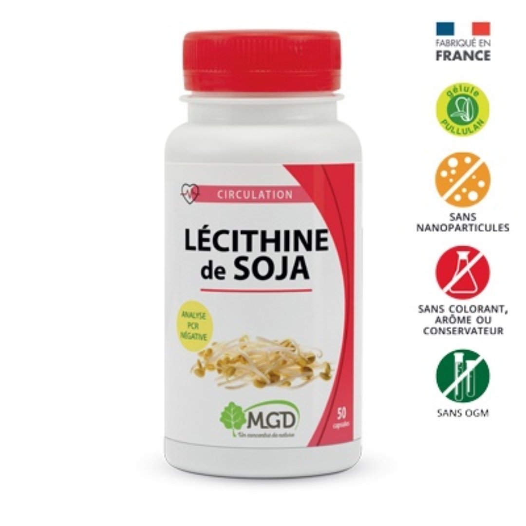 Mgd Lecithine de Soja 100 Capsules Maroc