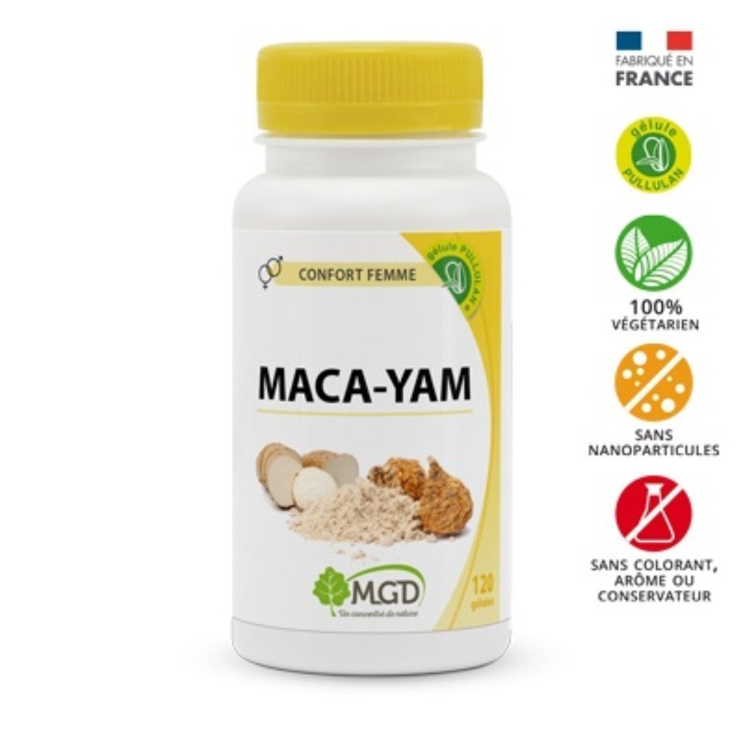 MGD NATURE Maca-Yam 120 Gelules Maroc
