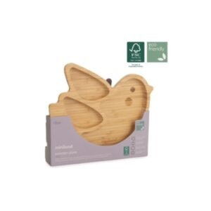 MINILAND Assiette en Bois Oiseau Maroc