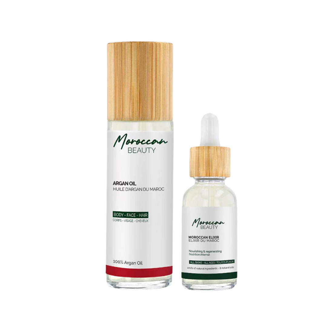 Moroccan Beauty Routine Marocain Huile D’argan 100ml+elixir du Maroc Maroc