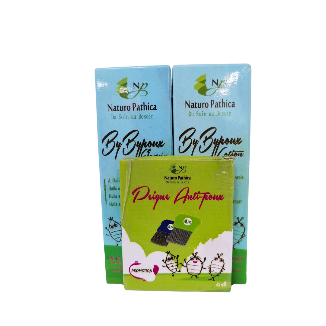 Naturo Pathica Shampooing Et Lotion Et Peigne Anti-Poux Pack Maroc