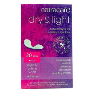 Natracare Serviette Dry & Light pour Legere Incontinence 20 Unités Maroc
